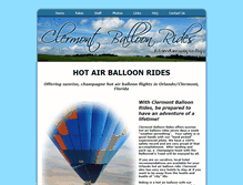 Tablet Screenshot of clermontballoonrides.com